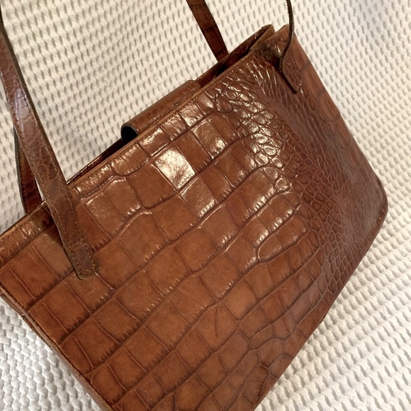 Vintage alligator bag. Made in Italy. - Picture 3 of 9